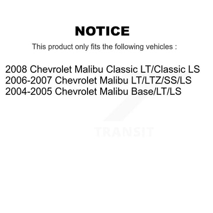 [Arrière] Kit d'amortisseur de suspension pour Chevrolet Malibu K78-100339