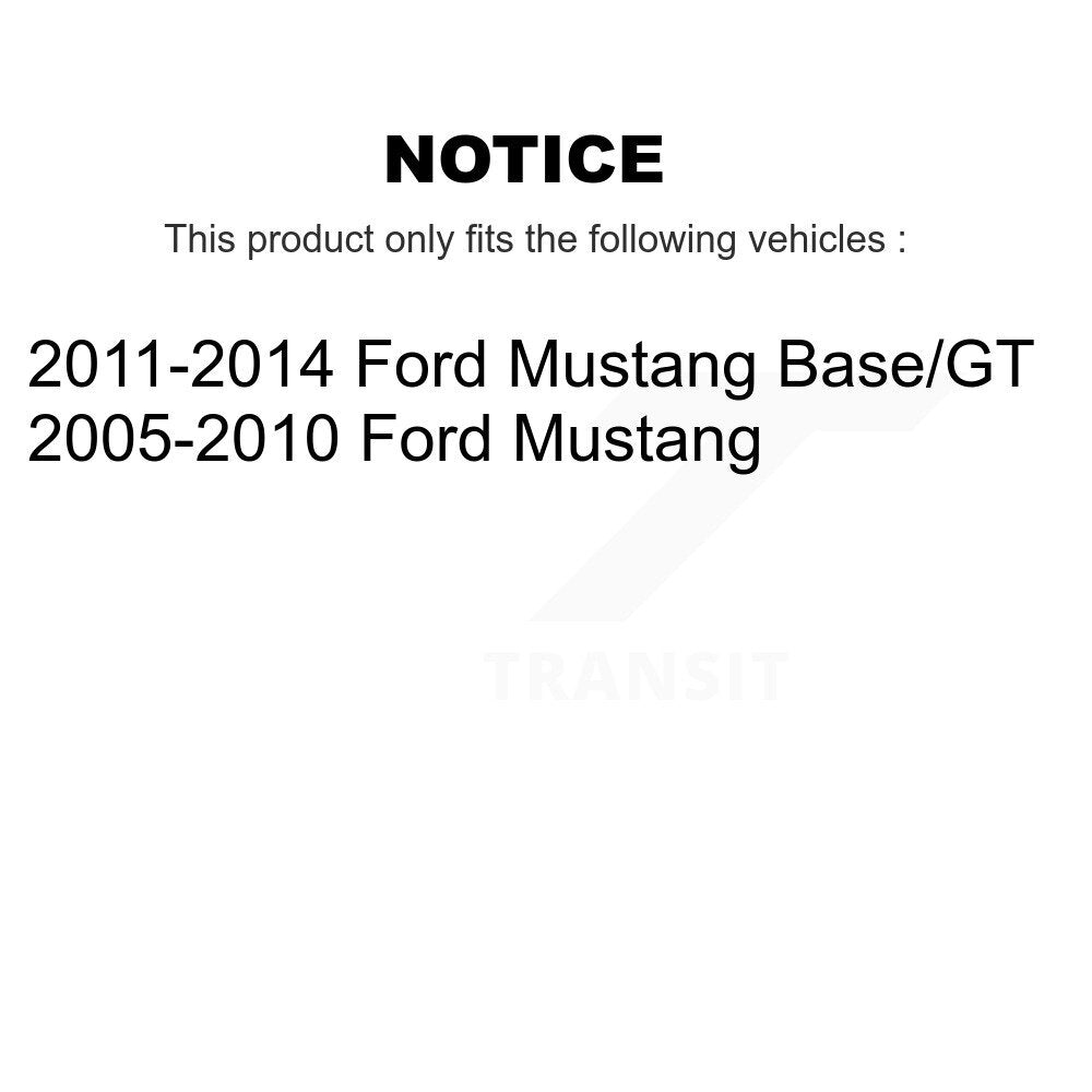 [Arrière] Kit d'amortisseur de suspension pour Ford Mustang K78-100340