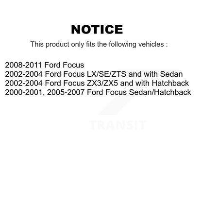 [Arrière] Kit d'amortisseur de suspension pour Ford Focus K78-100343