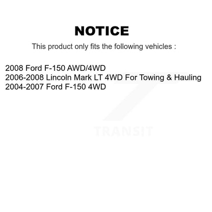 [Arrière] Kit d'amortisseur de suspension pour Ford F-150 Lincoln Mark LT K78-100355