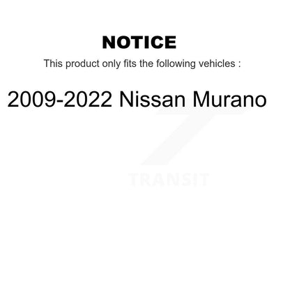 [Arrière] Kit d'amortisseur de suspension pour 2009-2022 Nissan Murano K78-100389