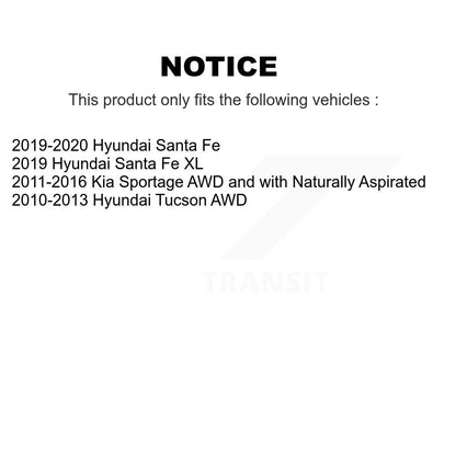 [Arrière] Kit d'amortisseur de suspension pour Hyundai Kia Sportage Tucson Santa Fe XL K78-100395