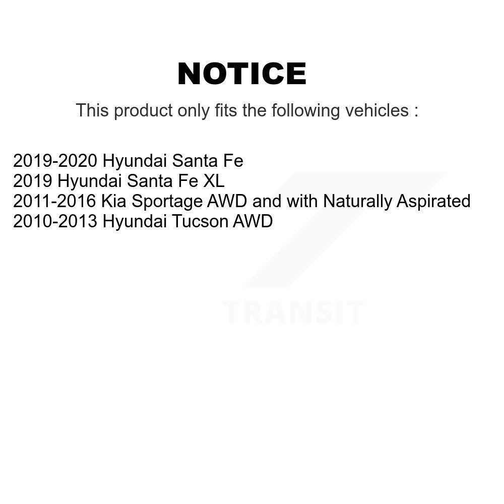 [Arrière] Kit d'amortisseur de suspension pour Hyundai Kia Sportage Tucson Santa Fe XL K78-100395