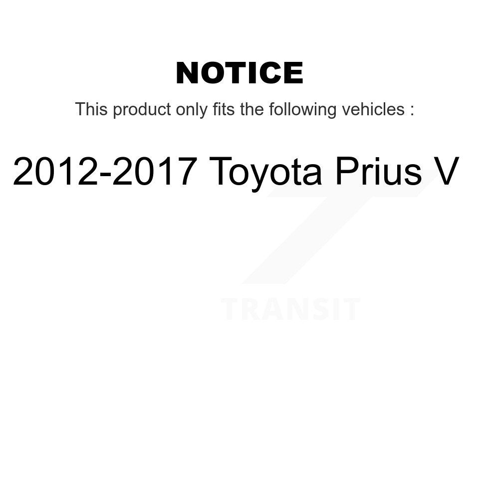 [Arrière] Kit d'amortisseur de suspension pour 2012-2017 Toyota Prius V K78-100404