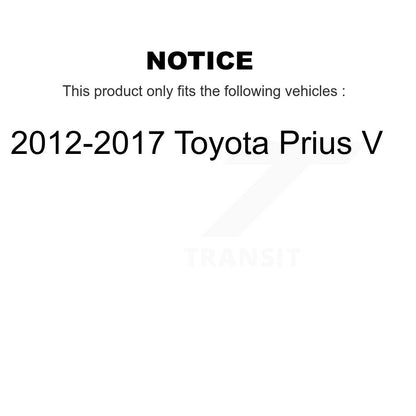 [Arrière] Kit d'amortisseur de suspension pour 2012-2017 Toyota Prius V K78-100404