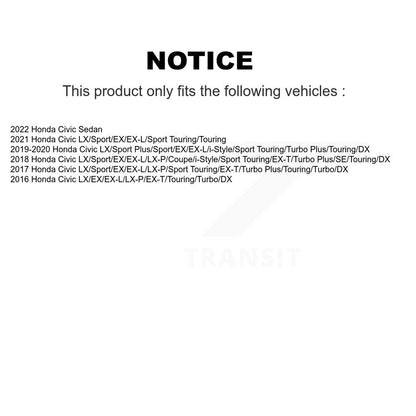 [Arrière] Kit d'amortisseur de suspension pour Honda Civic K78-100412