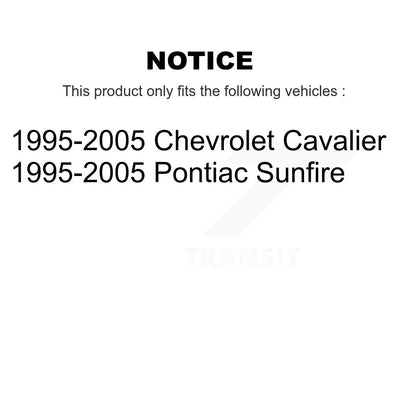 [Avant] Jambe de suspension pour 1995-2005 Chevrolet Cavalier Pontiac Sunfire K78-100676