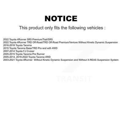 [Avant] Jambe de suspension pour Toyota Tacoma 4Runner FJ Cruiser K78-100680