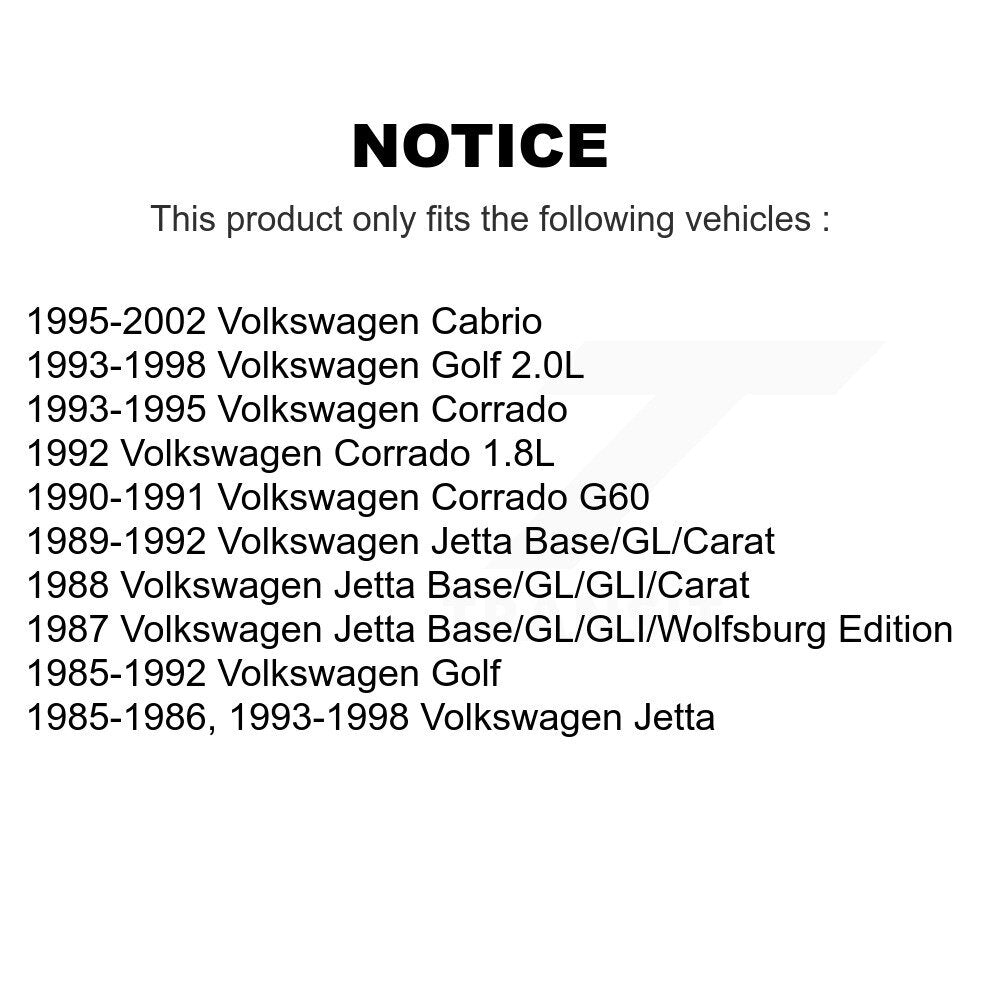 [Arrière] Jambe de suspension pour Volkswagen Cabrio Jetta Golf Corrado K78-100733