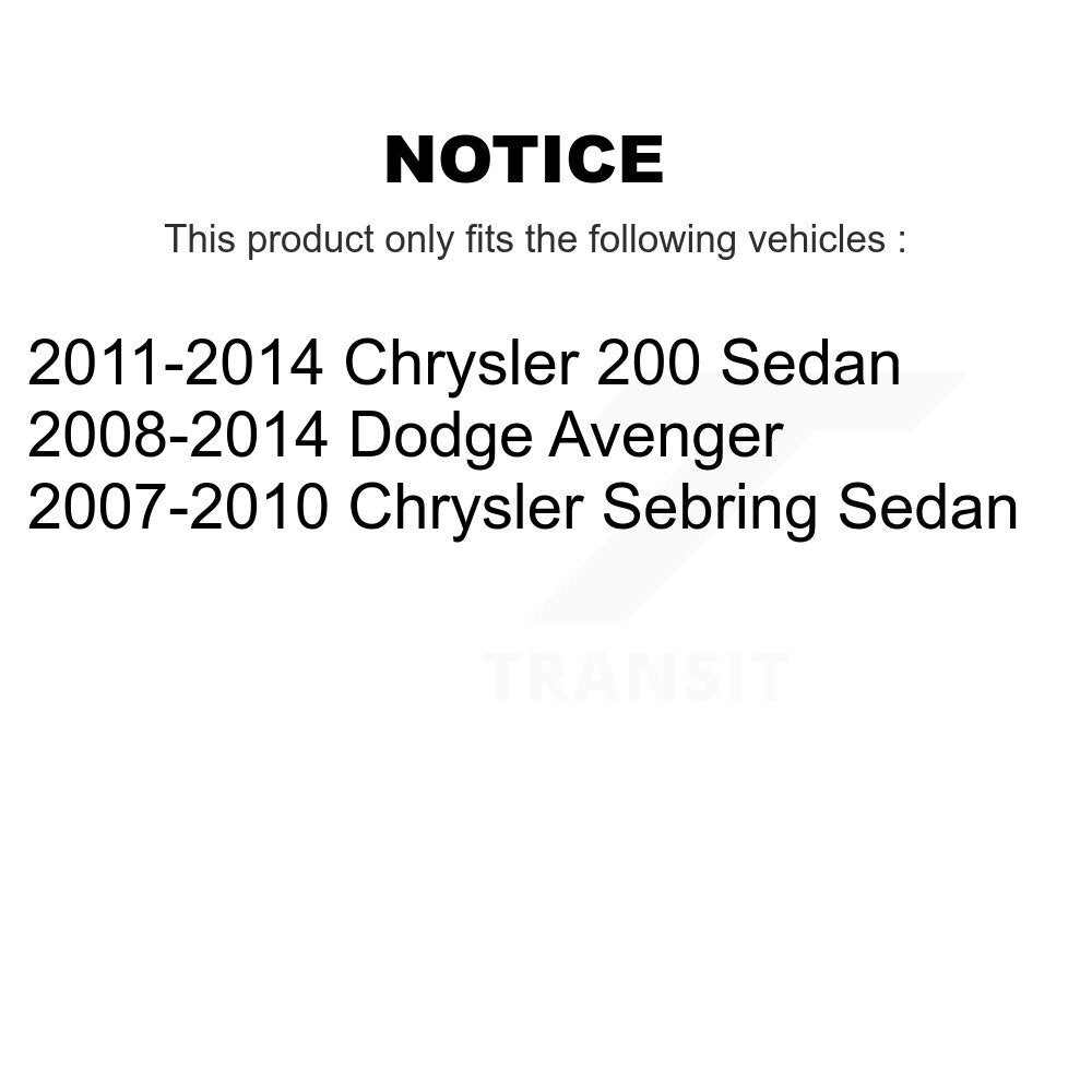 [Avant] Jambe de suspension pour Chrysler 200 Dodge Avenger Sebring K78-100797