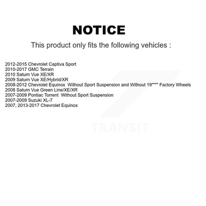 [Avant] Jambe de suspension pour Chevrolet Equinox GMC Terrain Pontiac Torrent Saturn Vue K78-100806