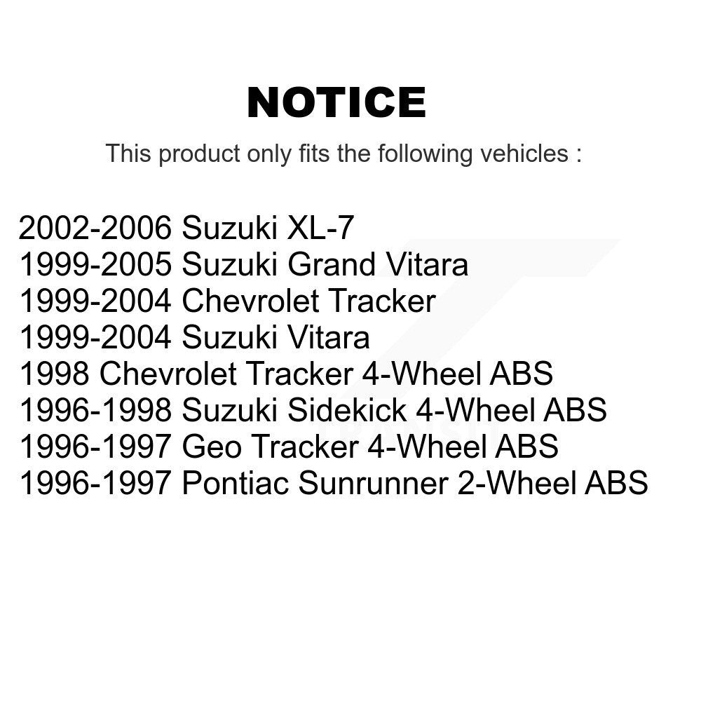 [Avant] Jambe de suspension pour Tracker Suzuki Chevrolet Grand Vitara XL-7 Sidekick Geo K78-100827