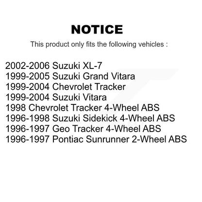 [Avant] Jambe de suspension pour Tracker Suzuki Chevrolet Grand Vitara XL-7 Sidekick Geo K78-100827