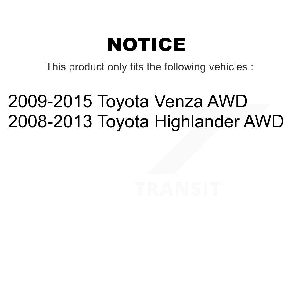 [Arrière] Jambe de suspension pour Toyota Venza Highlander AWD K78-100859