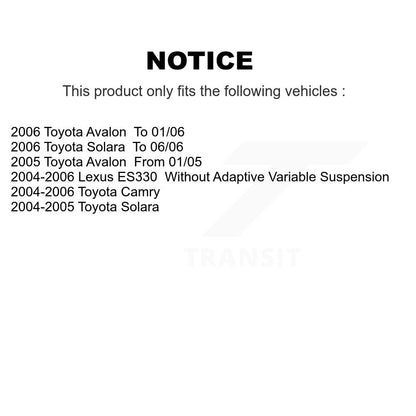 [Avant et Arrière] Jambe de suspension pour Toyota Camry Solara Lexus ES330 Avalon K78-100889