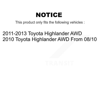 [Avant et Arrière] Jambe de suspension pour Toyota Highlander AWD K78-100900