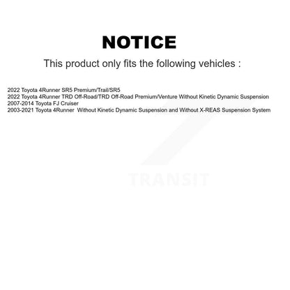 [Avant et Arrière] Jambe de suspension pour Toyota 4Runner FJ Cruiser K78-100911