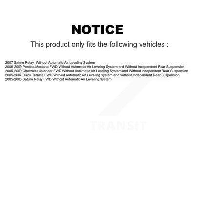 [Avant et Arrière] Jambe de suspension pour Chevrolet Uplander Pontiac Montana Buick Terraza K78-100943