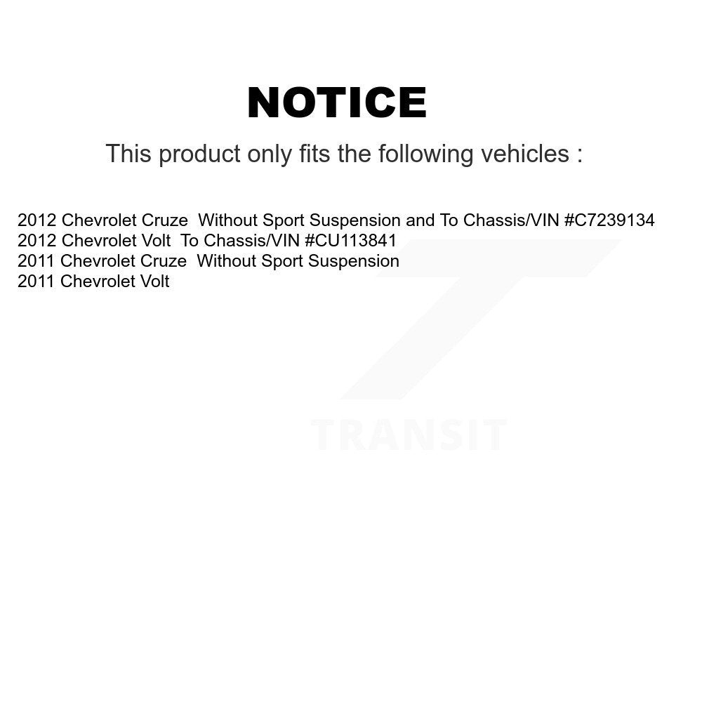 [Avant et Arrière] Jambe de suspension pour Chevrolet Cruze Volt K78-101022