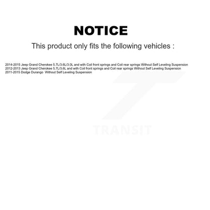 [Avant et Arrière] Jambe de suspension pour Jeep Grand Cherokee Dodge Durango K78-101053