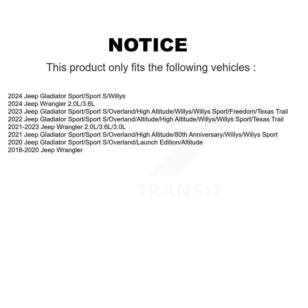 [Avant] Amortisseur de suspension pour Jeep Wrangler Gladiator K78-101061