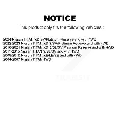 [Arrière] Amortisseur de suspension pour Nissan TITAN XD K78-101098