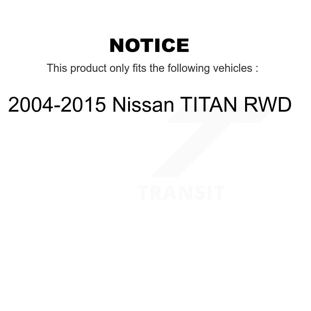 [Arrière] Amortisseur de suspension pour 2004-2015 Nissan TITAN RWD K78-101099