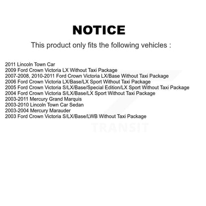[Arrière] Amortisseur de suspension pour Ford Crown Victoria Lincoln Town Car Mercury Grand Marquis K78-101108
