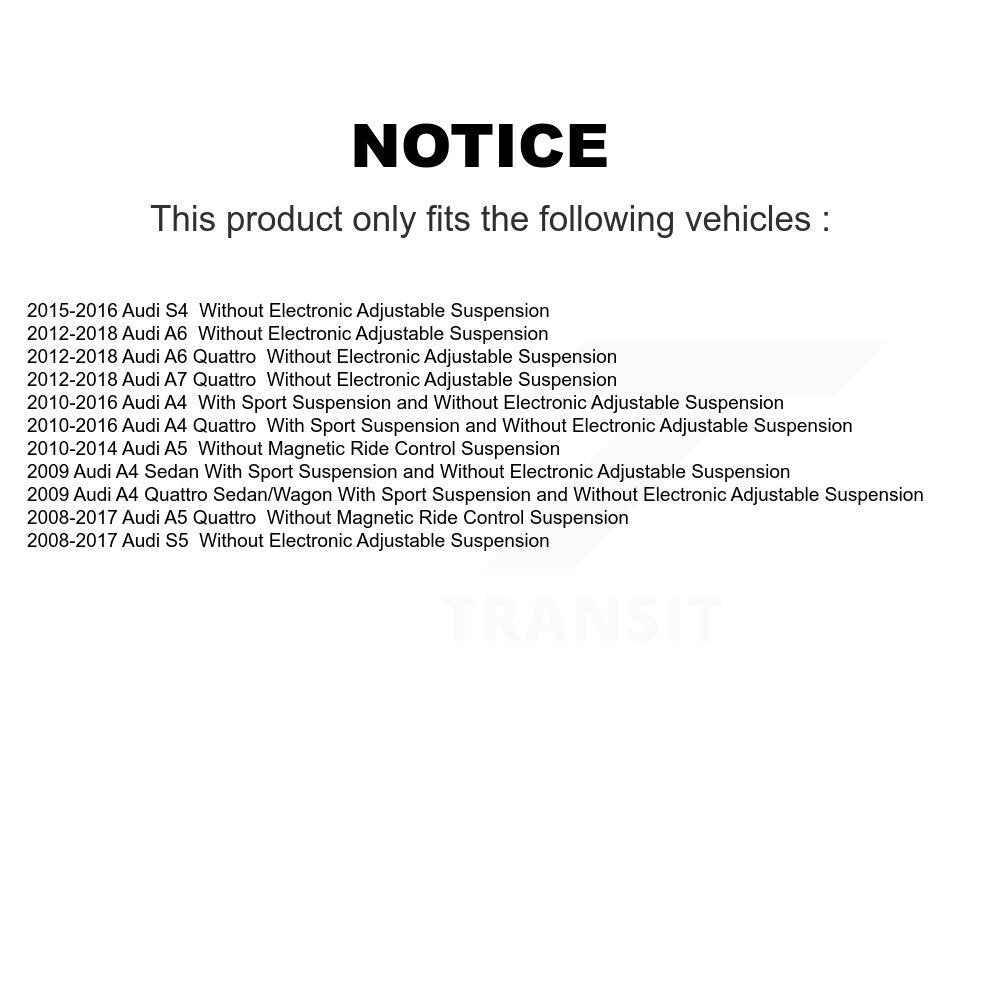 [Arrière] Amortisseur de suspension pour Audi A4 Quattro A5 S5 A6 A7 S4 K78-101116