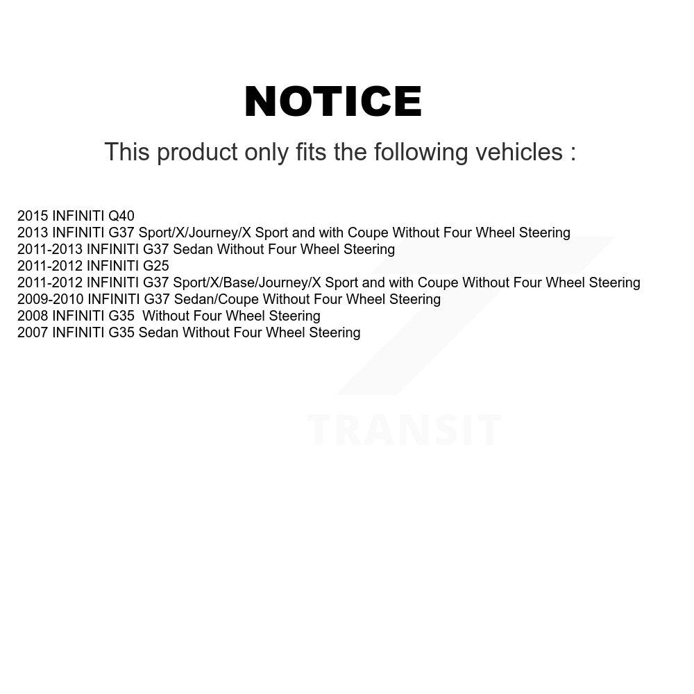 [Arrière] Amortisseur de suspension pour INFINITI G37 G35 G25 Q40 K78-101119