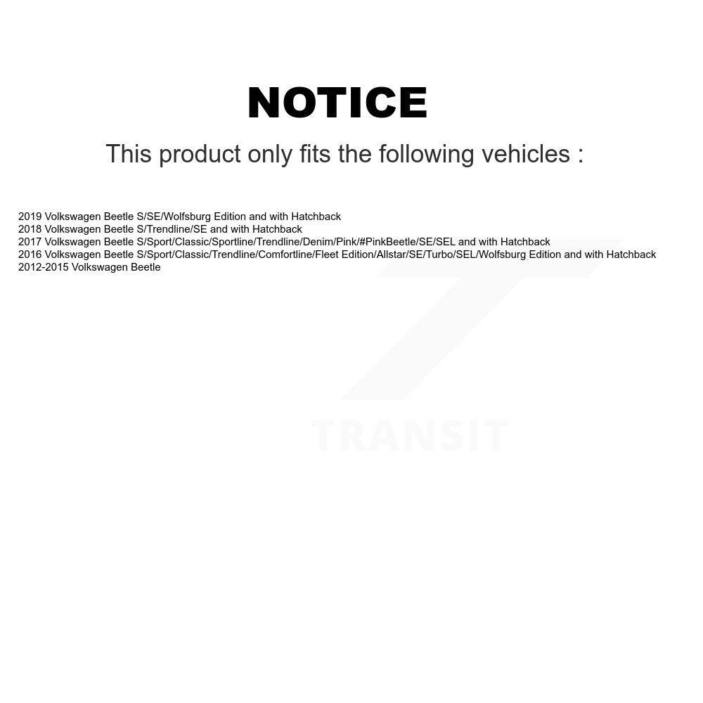 [Avant et Arrière] Jambe de suspension pour Volkswagen Beetle K78-101185