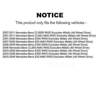 [Avant] Kit d'ensemble de jambe de suspension avec ressort hélicoïdal pour Mercedes-Benz E350 E320 E500 CLS550 E550 E55 AMG E63 CLS55 CLS63 Excludes 4Matic (All Wheel Drive) RWD K78A-100043
