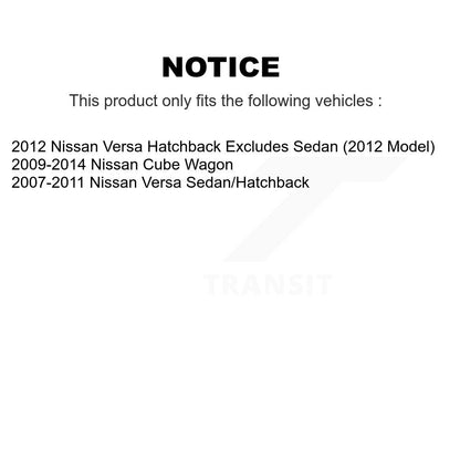 [Avant] Kit d'ensemble de jambe de suspension avec ressort hélicoïdal pour Nissan Versa Cube K78A-100114