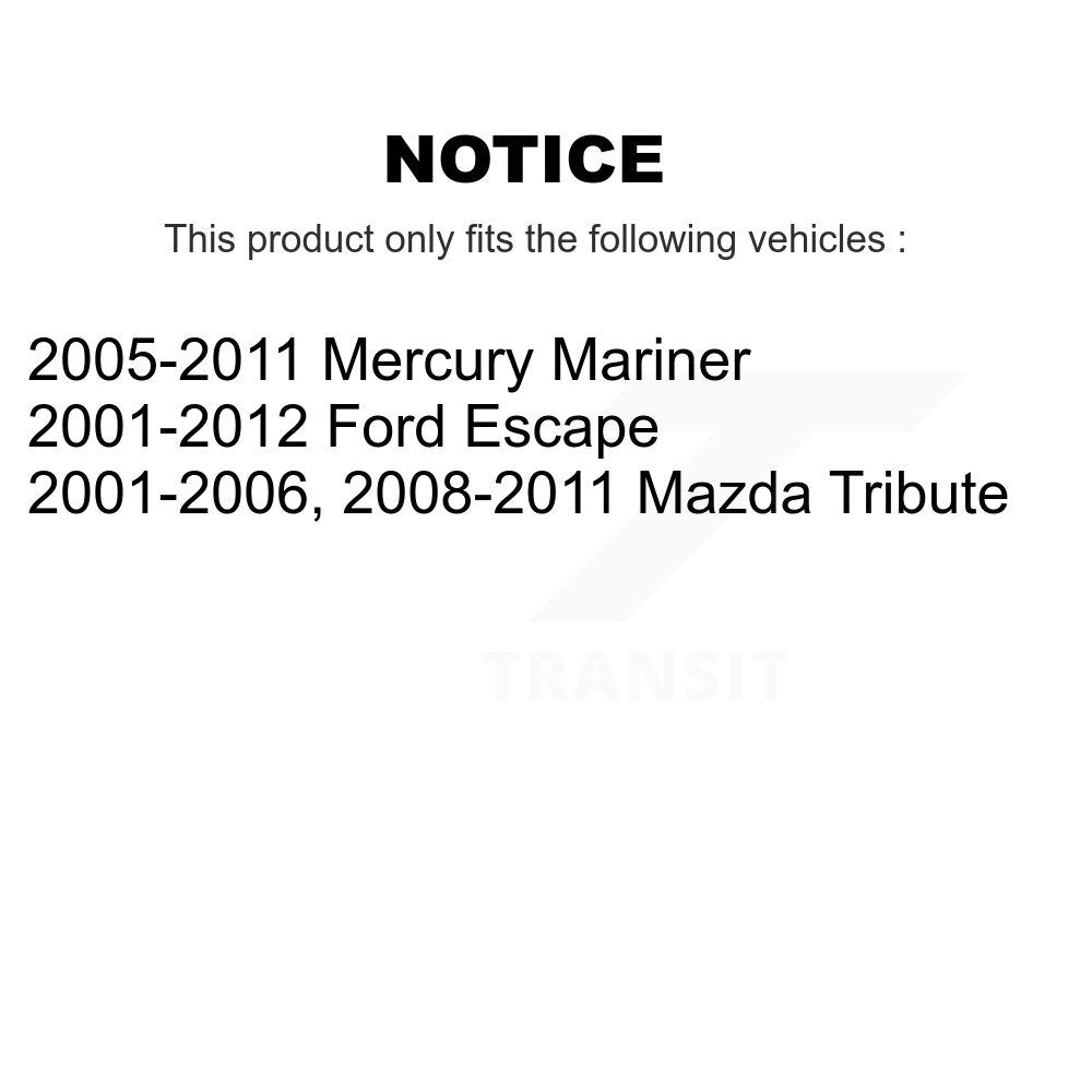 [Avant] Kit d'ensemble de jambe de suspension avec ressort hélicoïdal pour Ford Escape Mazda Tribute Mercury Mariner K78A-100147