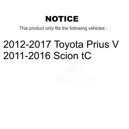 [Avant] Kit d'ensemble de jambe de suspension avec ressort hélicoïdal pour Toyota Prius V Scion tC K78A-100181