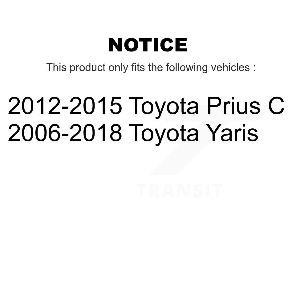 [Avant] Kit d'ensemble de jambe de suspension avec ressort hélicoïdal pour 2006-2015 Toyota Yaris K78A-100182