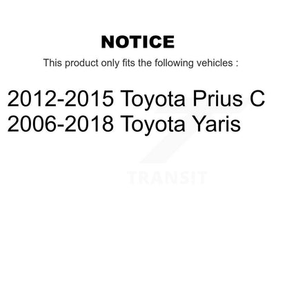[Avant] Kit d'ensemble de jambe de suspension avec ressort hélicoïdal pour 2006-2015 Toyota Yaris K78A-100182