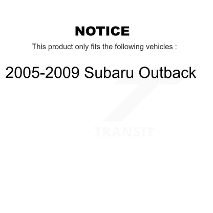 [Arrière] Kit d'ensemble de jambe de suspension avec ressort hélicoïdal pour 2005-2009 Subaru Outback K78A-100257