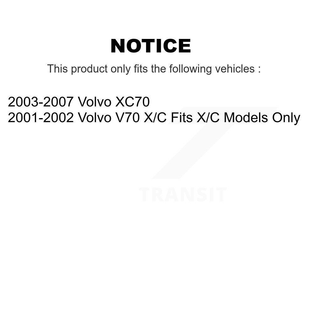 [Arrière] Kit d'ensemble de jambe de suspension avec ressort hélicoïdal pour Volvo XC70 V70 K78A-100269