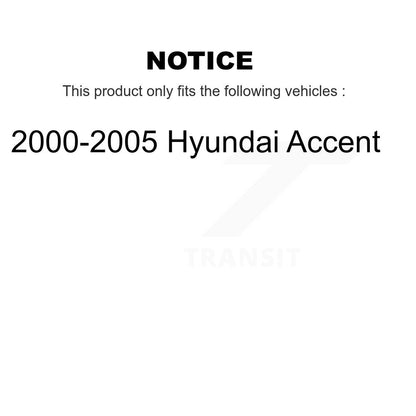[Arrière] Kit d'ensemble de jambe de suspension avec ressort hélicoïdal pour 2000-2005 Hyundai Accent K78A-100273