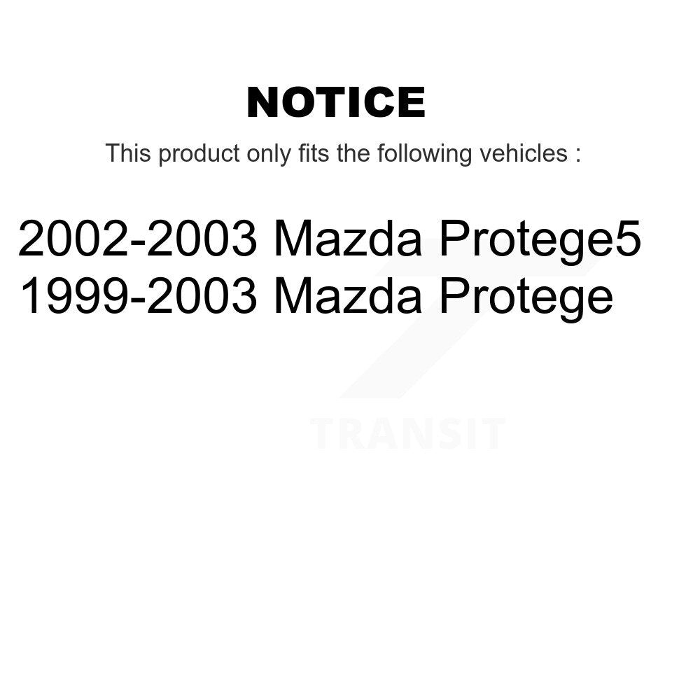 [Arrière] Kit d'ensemble de jambe de suspension avec ressort hélicoïdal pour Mazda Protege Protege5 K78A-100278