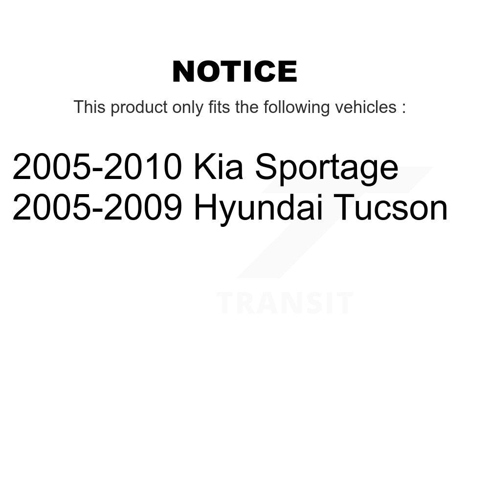 [Arrière] Kit d'ensemble de jambe de suspension avec ressort hélicoïdal pour Kia Sportage Hyundai Tucson K78A-100288