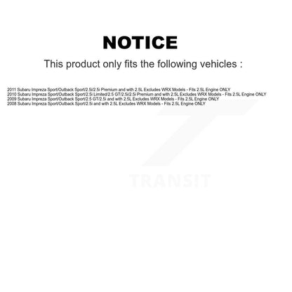 [Arrière] Kit d'ensemble de jambe de suspension avec ressort hélicoïdal pour Subaru Impreza Excludes WRX Models Fits 2.5L Engine ONLY K78A-100322