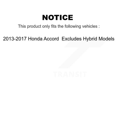 [Arrière] Kit d'ensemble de jambe de suspension avec ressort hélicoïdal pour 2013-2017 Honda Accord Excludes Hybrid Models K78A-100323