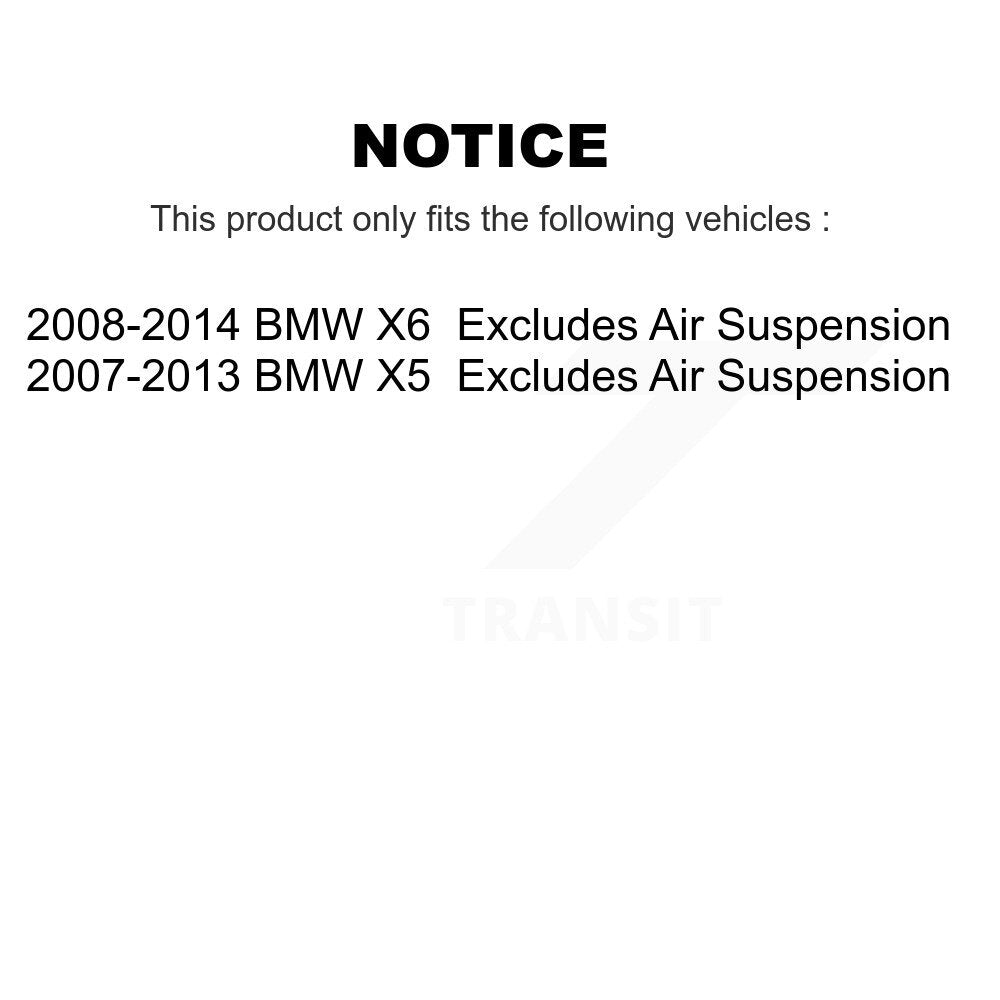[Avant] Kit d'ensemble de jambe de suspension avec ressort hélicoïdal pour BMW X5 X6 Excludes Air K78A-100381