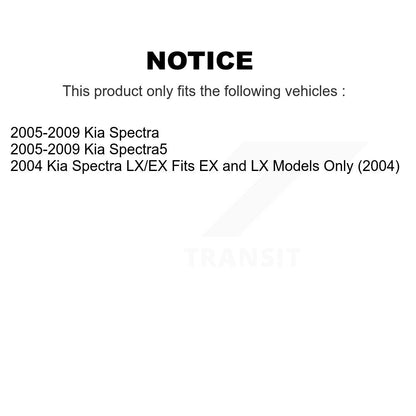 [Arrière] Kit d'ensemble de jambe de suspension avec ressort hélicoïdal pour Kia Spectra Spectra5 K78A-100434