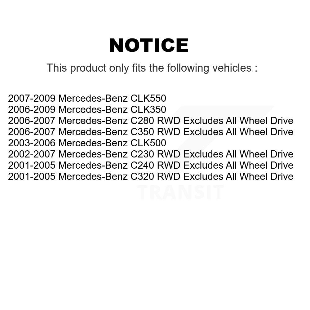 [Avant] Ensemble de jambe de suspension avec ressort hélicoïdal pour Mercedes-Benz C230 C240 C280 CLK350 C320 CLK500 CLK550 C350 K78A-100440