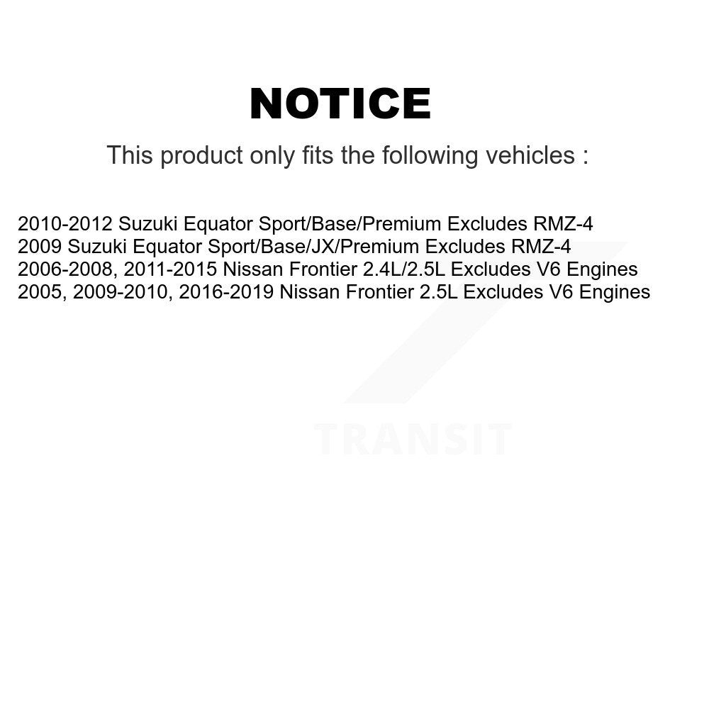[Avant] Ensemble de jambe de suspension avec ressort hélicoïdal pour Nissan Frontier Suzuki Equator K78A-100441