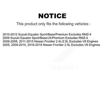 [Avant] Ensemble de jambe de suspension avec ressort hélicoïdal pour Nissan Frontier Suzuki Equator K78A-100441