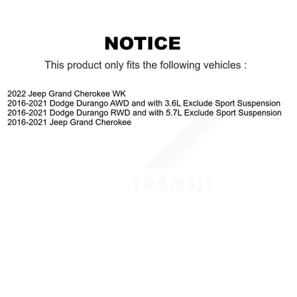 [Avant] Ensemble de jambe de suspension avec ressort hélicoïdal pour Jeep Grand Cherokee Dodge Durango WK K78A-100483